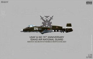 A-10C 75th ann. IDAHO Air National Guard 2021 1/72