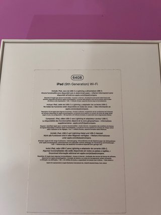 iPad 9ª Generazione Argento