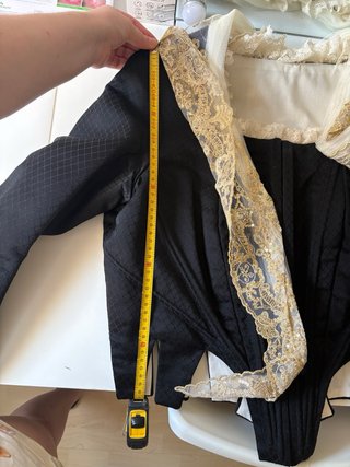 Jubón de fallera negro