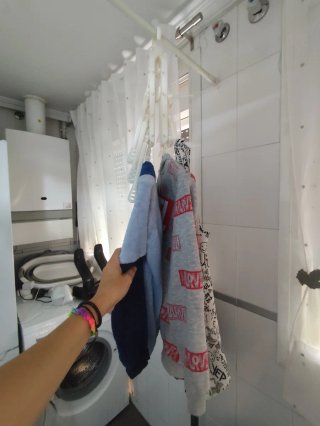 Percha plegable organizadora de ropa