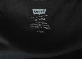 Camiseta Levi's Talla L Algodón Negra