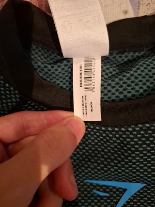 Gymshark Onyx V5 Camiseta Manga Larga