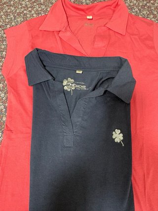Camiseta polo roja manga corta