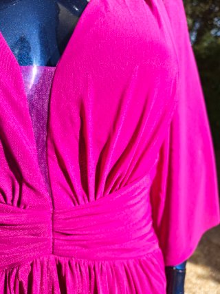 Vestido largo ceremonia morado talla grande MEDAN
