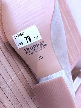 Zuecos ante Tropp beige Sin estrenar