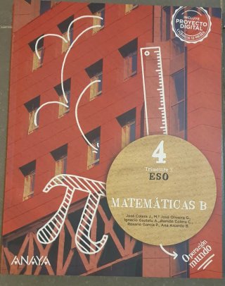 Libros matemáticas b 4eso de los 3 trimestres