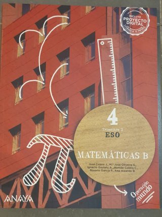 Libros matemáticas b 4eso de los 3 trimestres