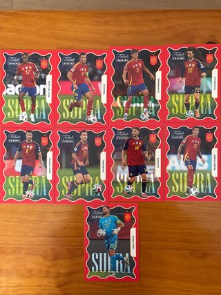 Tarjetas Panini Supra España Fútbol