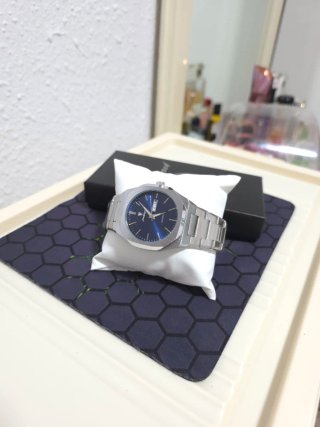 Reloj Hombre Azul/Plata