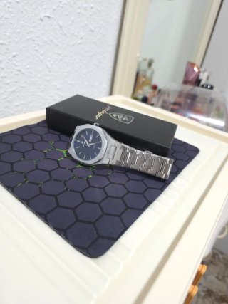 Reloj Hombre Azul/Plata