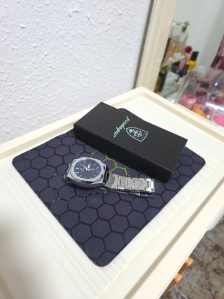 Reloj Hombre Azul/Plata