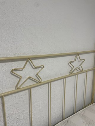 Cama 150cm con cabezal y colchón