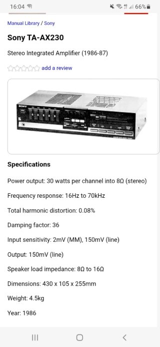 AMLIFCADOR AUDIO HIFI SONY VINTAGE