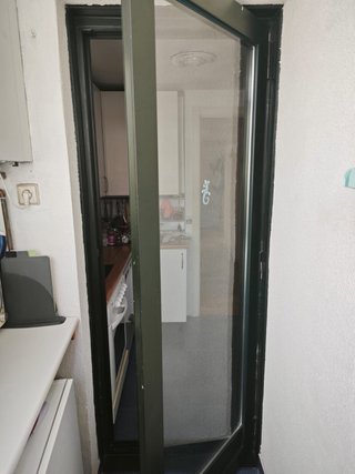 Puerta Terraza Cristal Verde