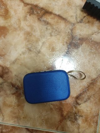 Altavoz Bluetooth Portátil Azul y Negro
