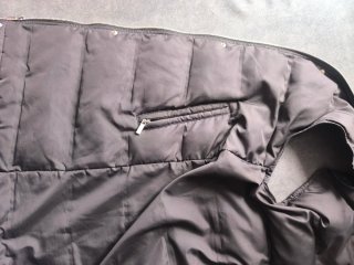 Chaleco Acolchado Largo Zara Negro con Capucha S