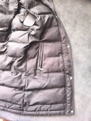 Chaleco Acolchado Largo Zara Negro con Capucha S