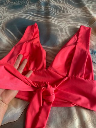 Top rosa fruncido