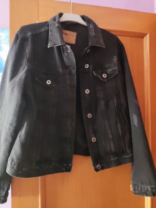 Chaqueta vaquera negra Talla L