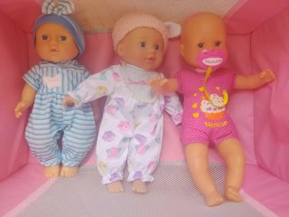 Lote de 3 muñecas bebé