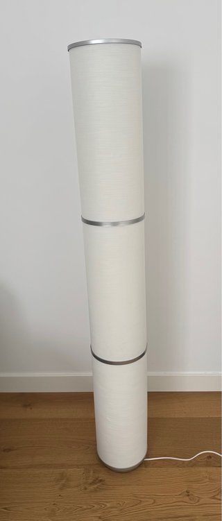 Lámpara de pie blanca 138 cm