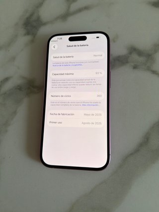 iPhone 16-128GB Rosa 93% Batería