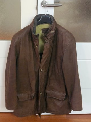 Chaqueta de cuero Lotusse Marrón