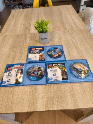 Lote 3 Juegos PS4 Lego Marvel y Ninjago