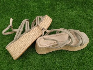 Sandalias CORINA  cuña esparto