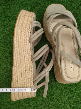 Sandalias CORINA  cuña esparto