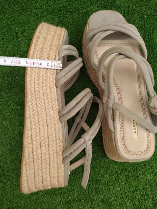 Sandalias CORINA  cuña esparto