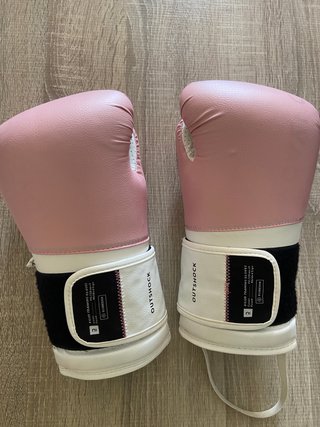 Guantes Boxeo Outshock 10 oz Rosa/Blanco