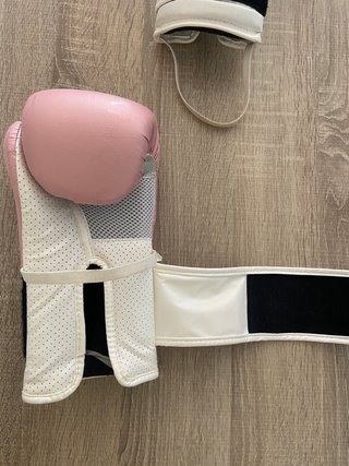Guantes Boxeo Outshock 10 oz Rosa/Blanco