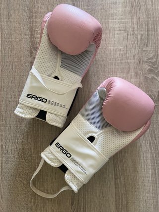Guantes Boxeo Outshock 10 oz Rosa/Blanco