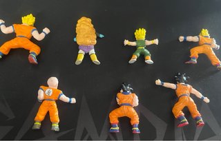 Pack 7 Figuras Dragon Ball Z Ab Toys Goma Años 90