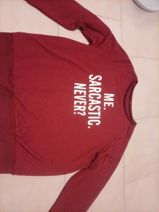 Camiseta Sarcástica ME. SARCASTIC. NEVER?