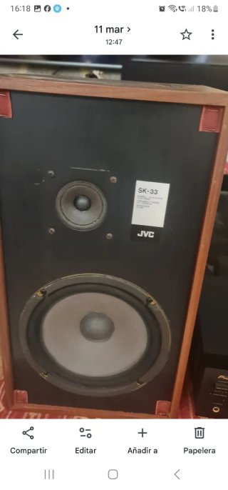 Amplificador Pioneer con altavoces