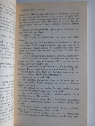 El guardian entre el centeno J D Salinger Alianza
