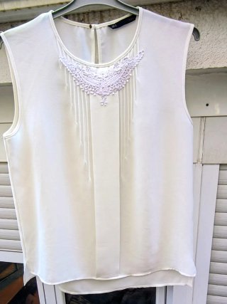 Camisa de verano blanca