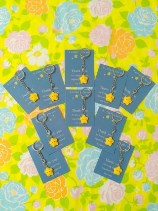 Portachiavi/charms a forma di stellina