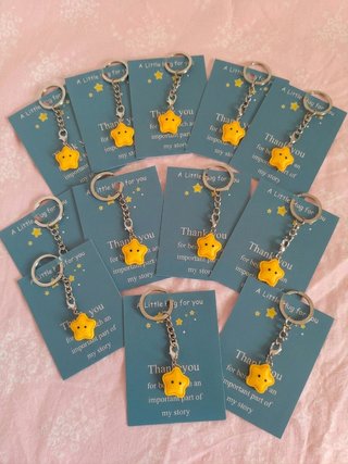 Portachiavi/charms a forma di stellina