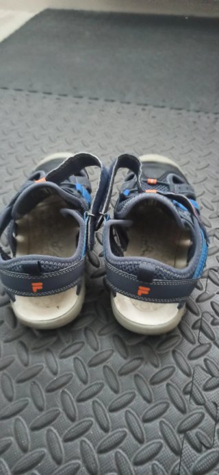 Sandalias Fila niño azul y gris