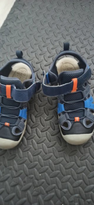 Sandalias Fila niño azul y gris