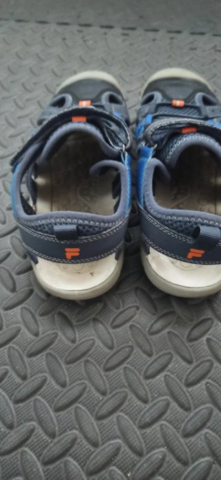 Sandalias Fila niño azul y gris