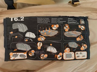 Tienda de campaña Decathlon T6.2 6 personas