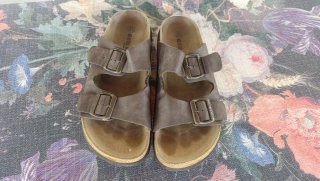Chanclas de piel Natural Walk