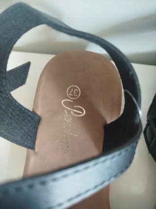 Sandalias Niña Penelope Talla 37 Negras