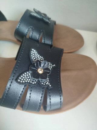 Sandalias Niña Penelope Talla 37 Negras