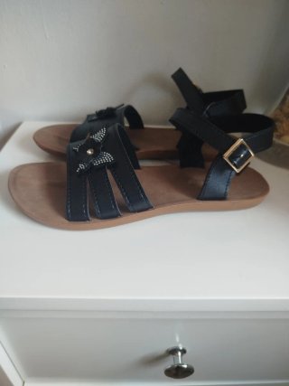 Sandalias Niña Penelope Talla 37 Negras