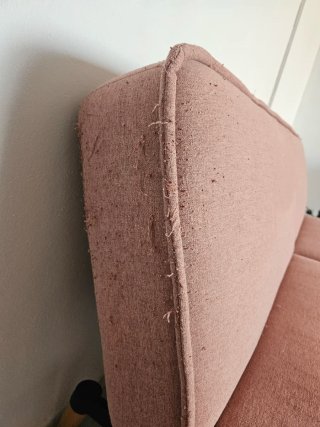 Sofá cama rosa 3 plazas